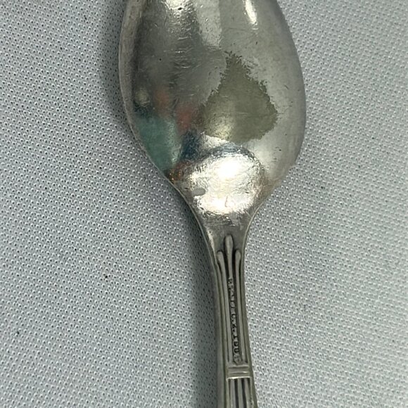 Vintage Reed Barton Silver Plate Childrens Spoon Hotel Knight 4.5" Long - Picture 6 of 8